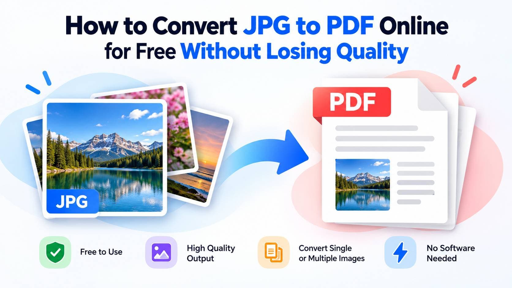 How to Convert JPG to PDF Online for Free Without Losing Quality